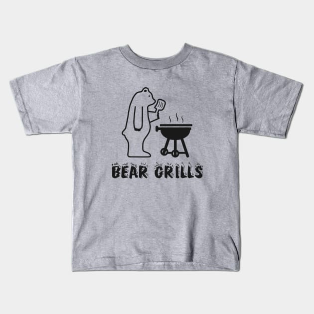 Bear Grills Kids T-Shirt by NotoriousMedia